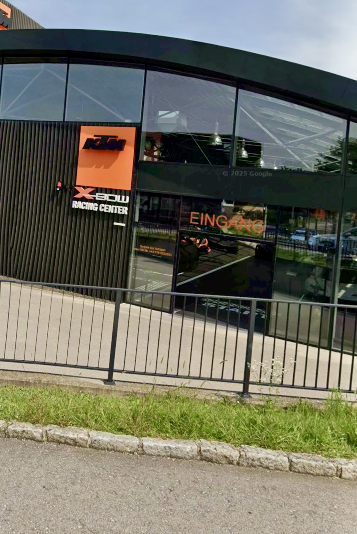 Sports cars inside the KTM X-BOW Racing Center showroom in Thalheim bei Wels, Austria